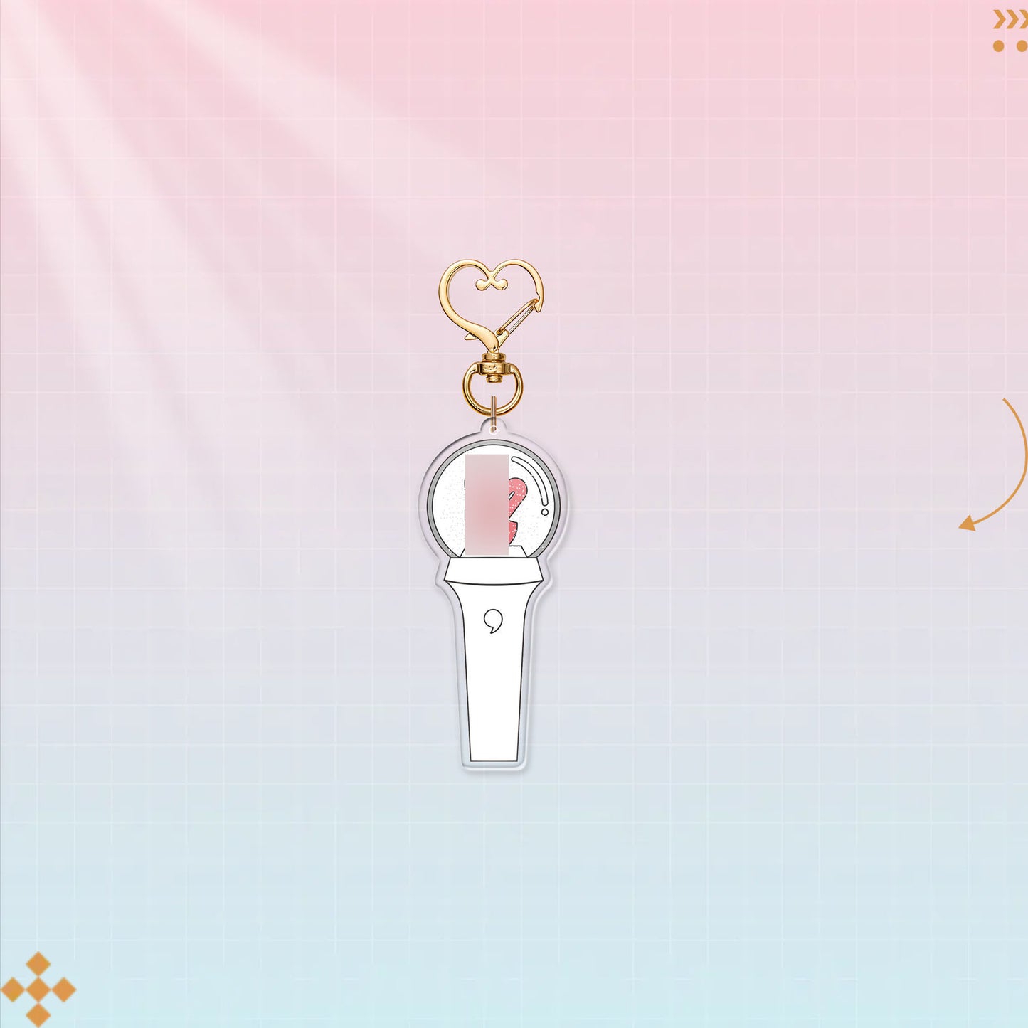 IVE- ACRYLIC LIGHTSTICK KEYCHAIN