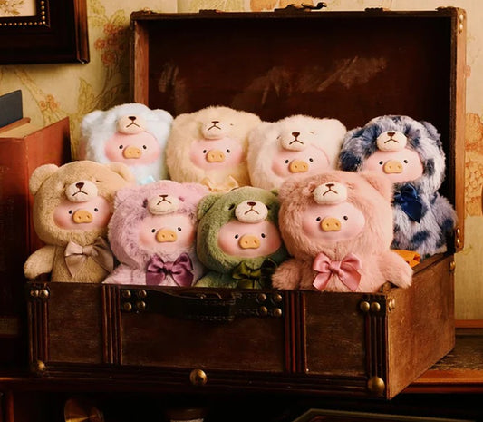 LULU THE PIGGY VINTAGE TEDDY SERIES BLIND BOX FIGURE PLUSH KEYCHAIN