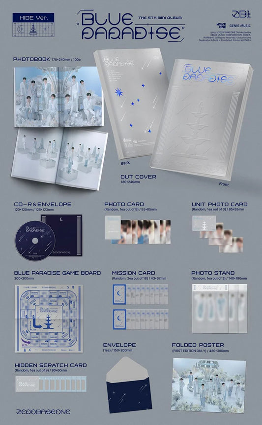 ZEROBASEONE - 5th mini album [BLUE PARADISE]
