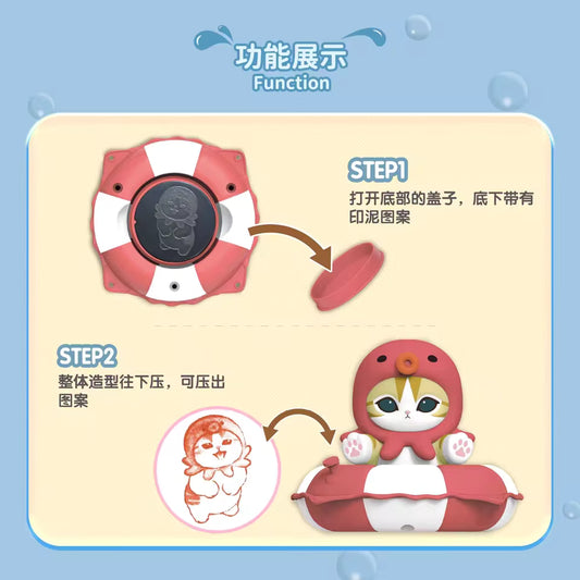 Mofusand Swimming Ring Stamp Series