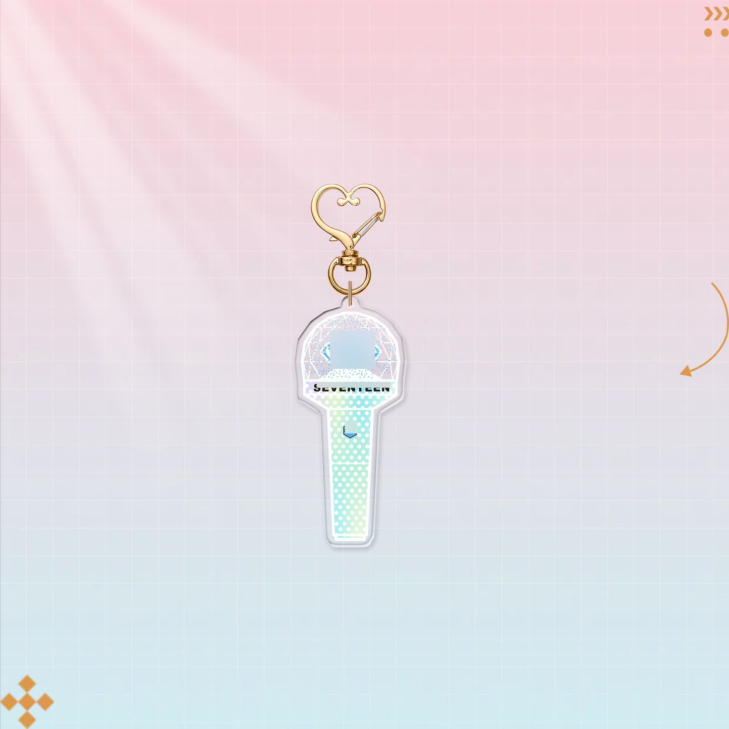 SEVENTEEN-  ACRYLIC LIGHTSTICK KEYCHAIN