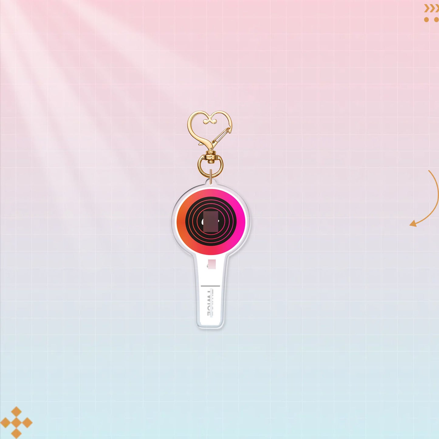 TWICE-  ACRYLIC LIGHTSTICK KEYCHAIN