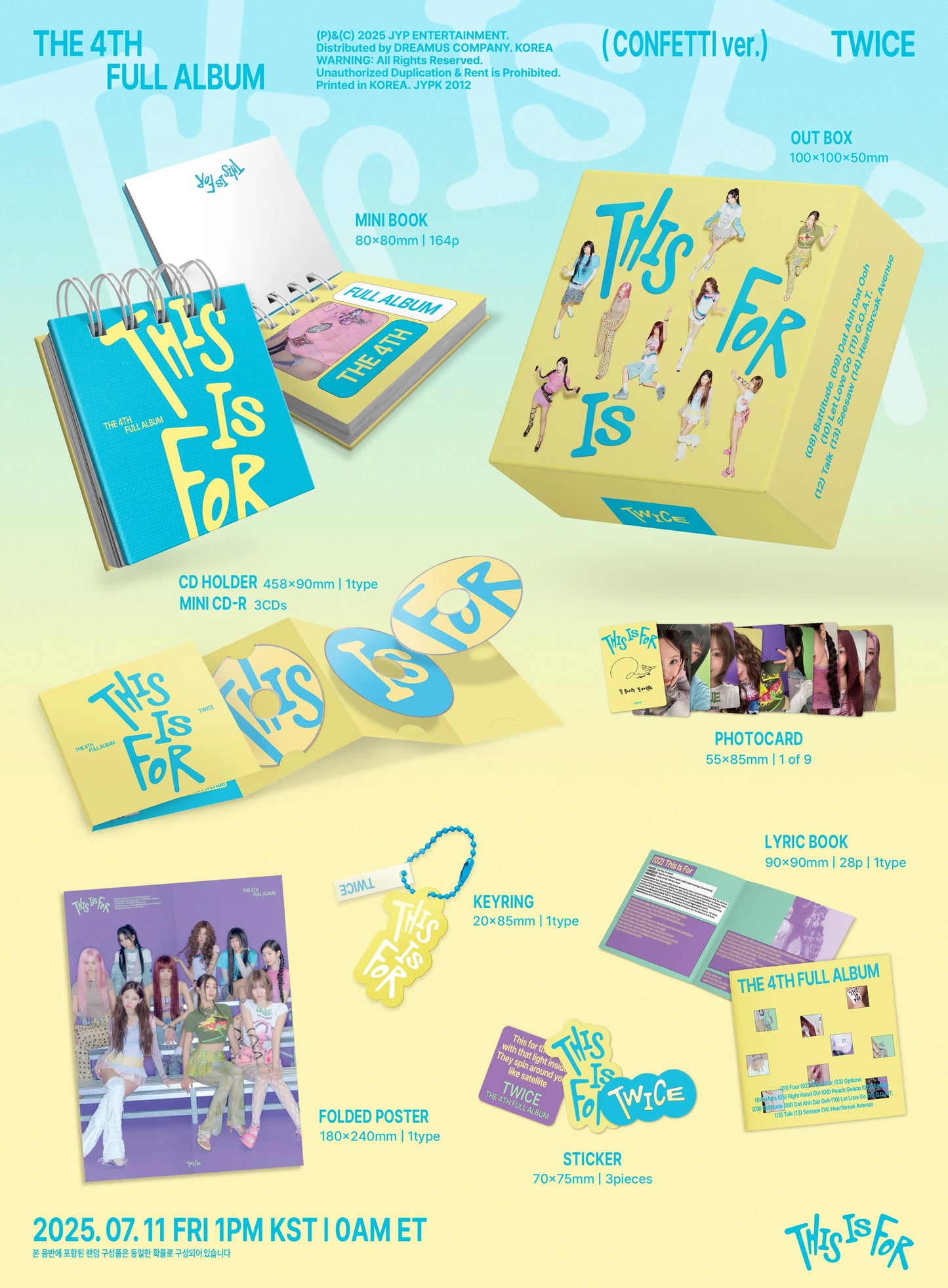 TWICE- 4th Full Album [THIS IS FOR] (CONFETTI Ver.)