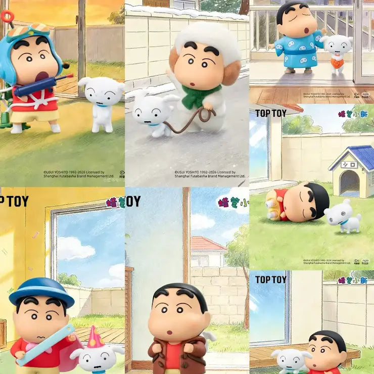 Crayon Shin-Chan Retro White God Series Figure Blind Box