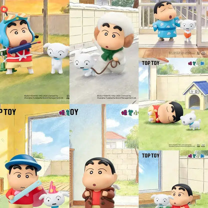 Crayon Shin-Chan Retro White God Series Figure Blind Box